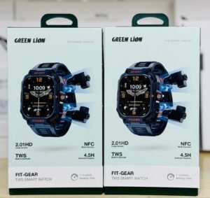 Montre intelligente TWS Green Lion Fit-Gear noir chez Mr Solde Cameroun