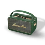 Enceinte stéréo vintage classique Green Lion avec design nostalgique chez Mr Solde Cameroun