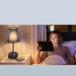 Lampe de bureau rétro Porodo avec haut-parleur Bluetooth chez Mr Solde Cameroun