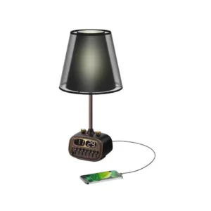 Lampe de bureau rétro Porodo avec haut-parleur Bluetooth chez Mr Solde Cameroun
