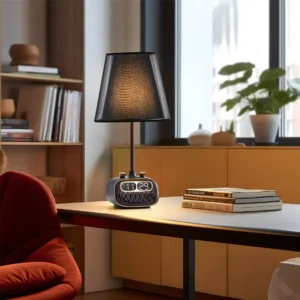 Lampe de bureau rétro Porodo avec haut-parleur Bluetooth chez Mr Solde Cameroun