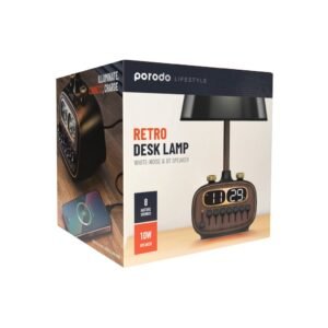 Lampe de bureau rétro Porodo avec haut-parleur Bluetooth chez Mr Solde Cameroun
