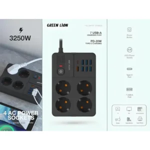Prise de courant Green Lion 7 ports USB chez Mr Solde Cameroun