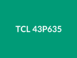 Téléviseur TCL 43P635 43" LED 4K UHD