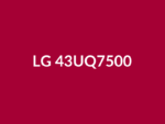 Téléviseur LG 43UQ7500 43" LED 4K UHD