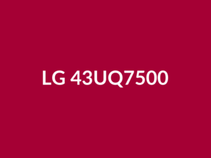 Téléviseur LG 43UQ7500 43" LED 4K UHD