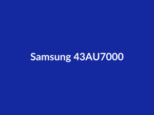 Téléviseur Samsung 43AU7000 43" LED 4K UHD