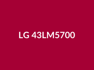 Téléviseur LG 43LM5700 43" LED Full HD