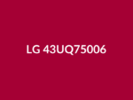 Téléviseur LG 43UQ75006 43" LED 4K UHD