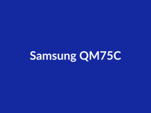 Téléviseur Samsung QM75C 75" LED lumineux 4K
