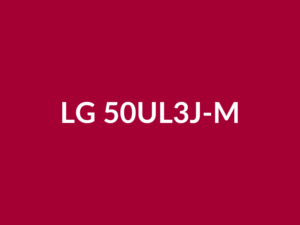 Téléviseur LG 50UL3J-M 50" LED lumineux 4K
