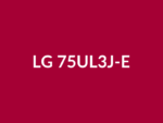 Téléviseur LG 75UL3J-E 75" LED lumineux 4K