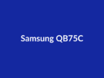 Téléviseur Samsung QB75C 75" LED lumineux 4K