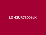 Téléviseur LG 43UR78006LK 43" Smart TV 4K