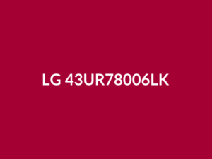 Téléviseur LG 43UR78006LK 43" Smart TV 4K