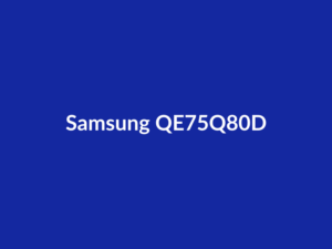 Téléviseur Samsung QE75Q80D 75" QLED 4K UHD