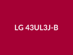 Téléviseur LG 43UL3J-B 43" LED Full HD