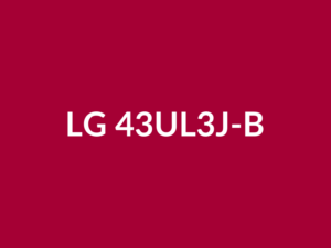 Téléviseur LG 43UL3J-B 43" LED Full HD