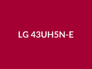 Téléviseur LG 43UH5N-E 43" Affichage dynamique 4K