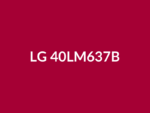 Téléviseur LG 40LM637B 40" LED Full HD