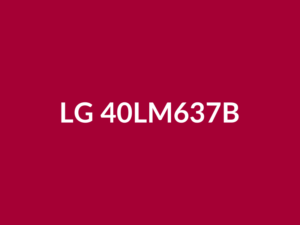 Téléviseur LG 40LM637B 40" LED Full HD